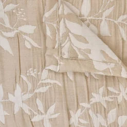 Dessus de lit Nuvia beige lin 260x240cm - Atmosphera><noscript><img width=