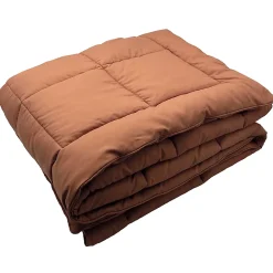 Linnea Dessus de lit polyester microfibre 240x220 cm LAZY orange ocre* Boutis, Couvre-Lit, Édredon