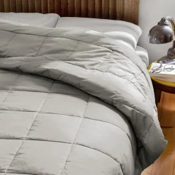 Linnea Dessus de lit polyester microfibre 160x240 cm LAZY beige galet* Boutis, Couvre-Lit, Édredon