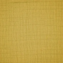 Dessus de lit 230x250 cm BREHAT 100% gaze de coton jaune miel><noscript><img width=