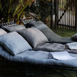 Linnea Dessus de lit ZAGORA pur coton 250 g/m² 260x240 cm beige ficelle* Boutis, Couvre-Lit, Édredon