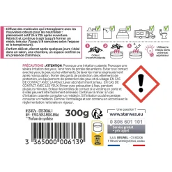 Starwax Destructeur d'odeurs fleurs de lotus 300g* Désodorisant Et Parfum D'Ambiance