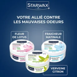 Starwax Destructeur d'odeurs verveine citronnée 300g* Désodorisant Et Parfum D'Ambiance