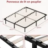 Teeno Dewinner Sommier à Lattes sur Pieds,Lit 2x14 Lattes,7 Pieds Inclus,160x200 CM* Sommier