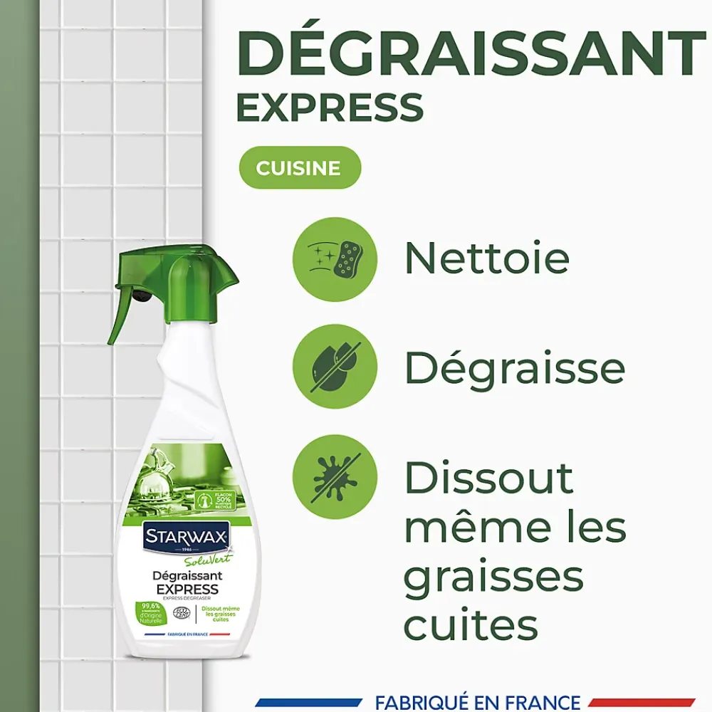 Starwax Dégraissant express Soluvert 0,5 L* Nettoyant Pour Cuisine