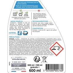Starwax Dégraissant surpuissant 500ml + 20% gratuit* Nettoyant Pour Cuisine