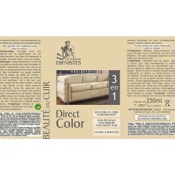 DIRECT COLOR - Recolore le cuir - 250ML CHATAÎGNE - Les anciens ébénistes><noscript><img width=