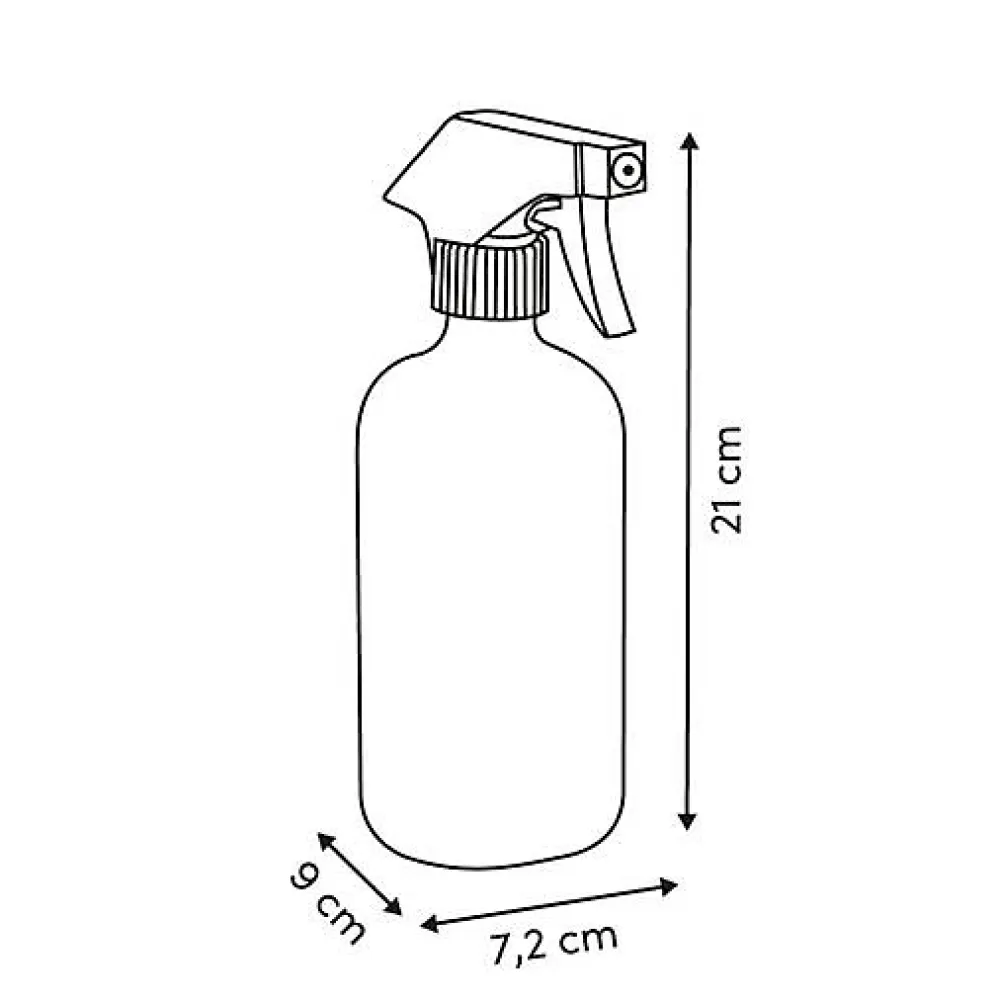 Distributeur Spray de Savon Transparent H21 cm - Transparent->5Five New