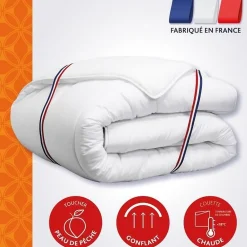 Couette chaude Patagonie blanc - 240x260 cm><noscript><img width=