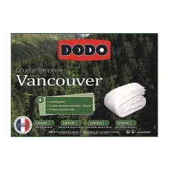 Dodo Couette tempérée Vancouver - 220 x 240 cm - Blanc* Couette
