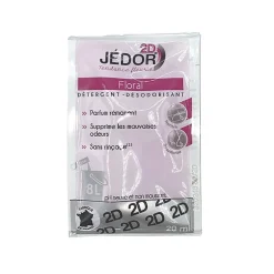 Le Plus De L'Entretien Dosettes 2D détergent nettoyant désodorisant - Jédor - Parfum Floral (100 dosettes)* Nettoyant Pour Salle De Bains