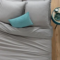 Atmosphera Créateur D'Intérieur Drap en coton - gris - 180x290 cm - Atmosphera* Drap Plat