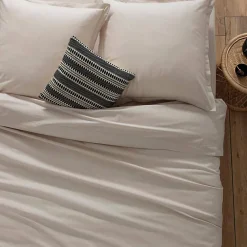 Atmosphera Créateur D'Intérieur Drap en coton - lin 240x290 cm - Atmosphera* Drap Plat
