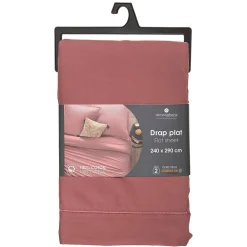 Drap en coton - rose blush 240x290 cm - Atmosphera><noscript><img width=