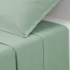 Drap en coton - vert céladon 240x290 cm - Atmosphera>Atmosphera Créateur D'Intérieur Discount