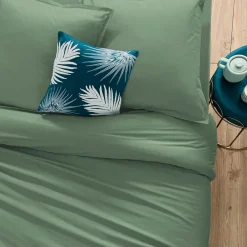 Drap en coton - vert céladon 240x290 cm - Atmosphera><noscript><img width=