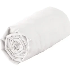 Drap housse 100 % coton 57 fils (180x200 cm - Blanc)>Tradilinge Sale