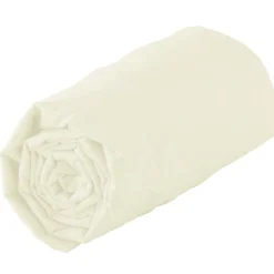 Tradilinge Drap housse 100% coton biologique - bonnet 30 cm (140x190 cm - Sable)* Drap Housse|Drap Housse