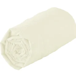 Drap housse 100% coton biologique - bonnet 30 cm (90x200cm - Sable)>Tradilinge Best
