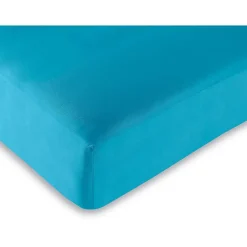 Univers Décor Drap housse 57 fils/cm² toutes dimensions - Turquoise - 200 x 200 cm* Drap Housse|Drap Housse