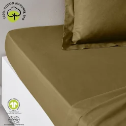 Drap housse 2 places - 100% coton BIO>Today Hot