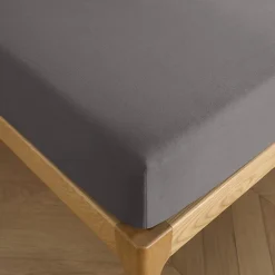 Drap housse 140 x 190 cm bonnet 30 cm "Prémium" pour lit 2 places - Prémium Ardoise>Coton Pur Best