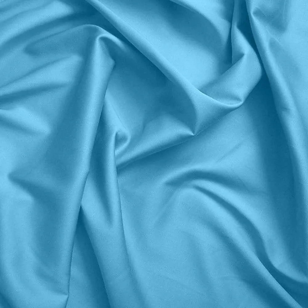 Coton Pur Drap housse 200 x 200 cm bonnet 30 cm "Prémium" pour lit 2 places King Size - Prémium Cyan* Drap Housse|Drap Housse