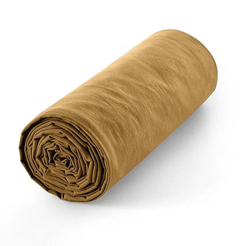 Coton Pur Drap housse 200 x 200 cm bonnet 30 cm "Prémium" pour lit 2 places King Size - Prémium Miel* Drap Housse|Drap Housse