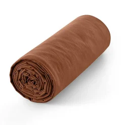 Drap housse 200 x 200 cm bonnet 30 cm "Prémium" pour lit 2 places King Size - Prémium Paprika>Coton Pur Sale
