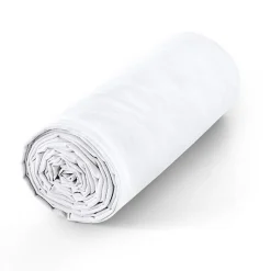 Drap housse 140 x 190 cm bonnet 30 cm "Prémium" pour lit 2 places - Prémium Neige>Coton Pur Sale