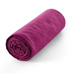 Drap housse 160 x 200 cm bonnet 30 cm "Prémium" pour lit 2 places - Prémium Magenta>Coton Pur New
