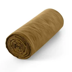 Coton Pur Drap housse 90 x 190 cm bonnet 30 cm "Prémium" pour lit 1 place - Prémium Caramel* Drap Housse|Drap Housse