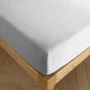 Drap housse 140 x 190 cm bonnet 30 cm "Prémium" pour lit 2 places - Prémium Nuage>Coton Pur Best