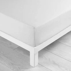 Douceur D'Intérieur Drap housse 140 x 190 cm bonnet 30 cm microfibre Oscar Blanc* Drap Housse|Drap Housse