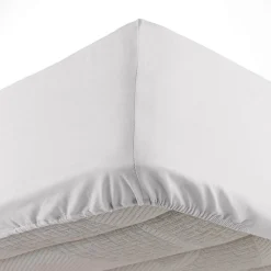 Douceur D'Intérieur Drap housse 140 x 190 cm bonnet 30 cm microfibre Oscar Blanc* Drap Housse|Drap Housse