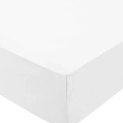 Drap housse bio bébé (40x80 cm - Blanc)>Domiva Outlet