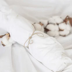 Drap housse bio bébé (40x80 cm - Blanc)>Domiva Outlet