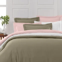 Drap housse bonnet 40 cm en percale coton PLUSTaupe 80x200 cm SOFT PERCALE><noscript><img width=