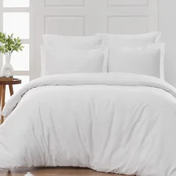 Drap housse bonnet 40 cm en percale coton PLUSBlanc 160x200 cm SOFT PERCALE>Sensei Maison Clearance
