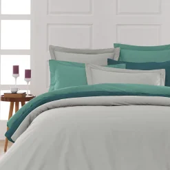 Drap housse bonnet 40 cm en percale coton PLUSGris Perle 80x200 cm SOFT PERCALE><noscript><img width=