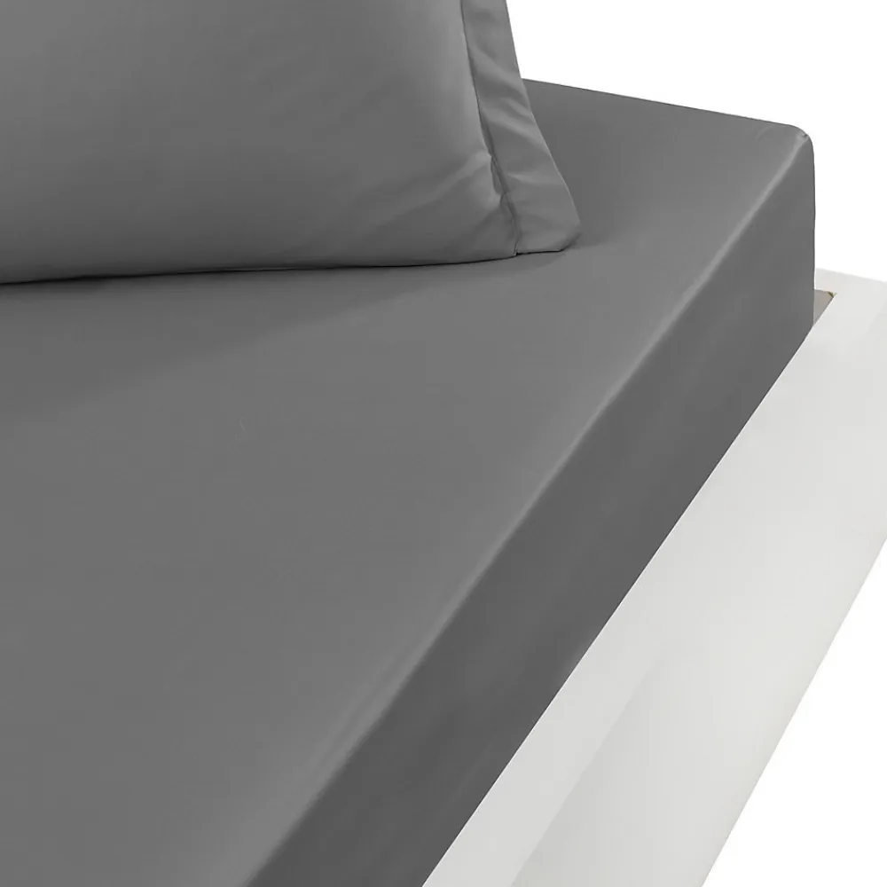 Drap housse bonnet 40 cm en percale coton PLUSGalet 200x200 cm SOFT PERCALE>Sensei Maison Clearance