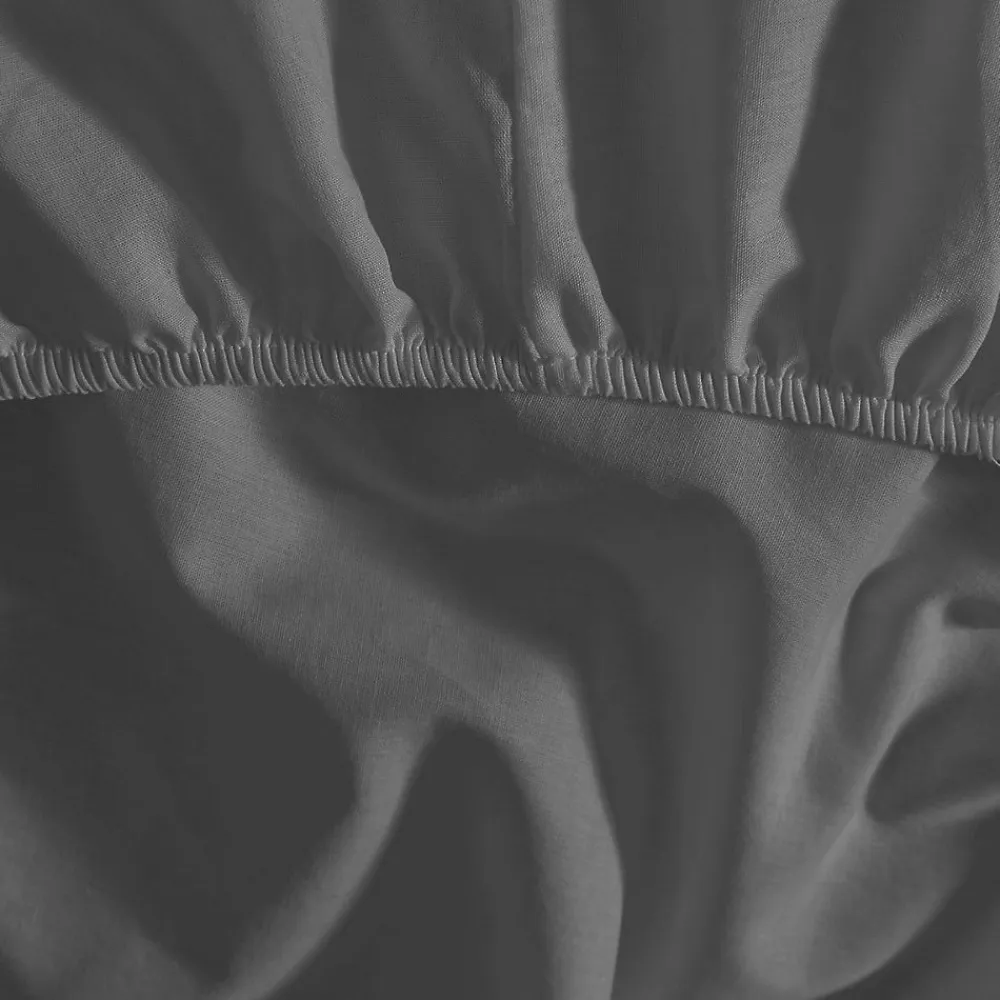 Drap housse bonnet 40 cm en percale coton PLUSGalet 200x200 cm SOFT PERCALE>Sensei Maison Clearance