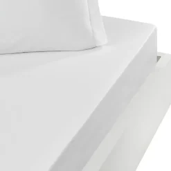 Sensei Maison Drap housse bonnet 40 cm en percale coton PLUSBlanc 200x200 cm SOFT PERCALE* Drap Housse|Drap Housse