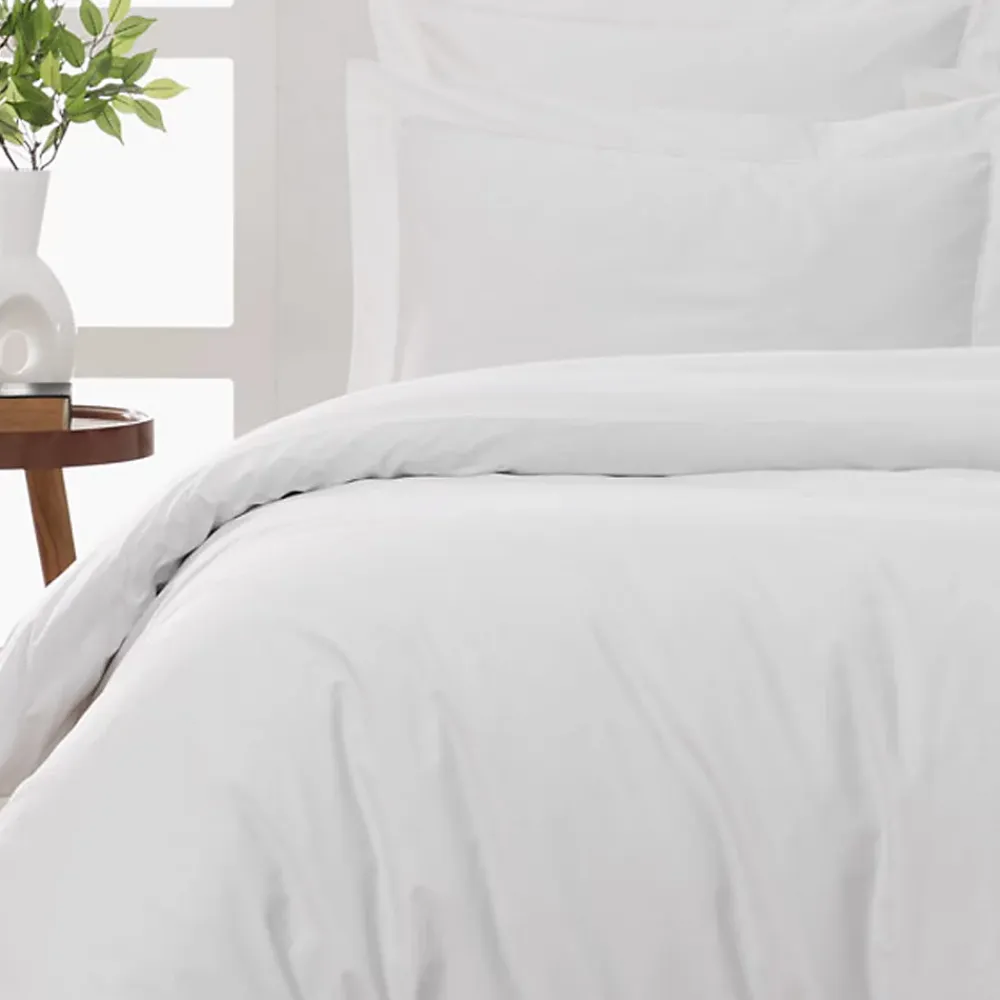Sensei Maison Drap housse bonnet 40 cm en percale coton PLUSBlanc 200x200 cm SOFT PERCALE* Drap Housse|Drap Housse