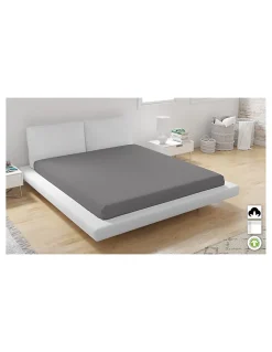 Mani Textile Drap Housse coton Biologique Anthracite - 160x200cm* Drap Housse|Drap Housse