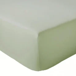 Drap Housse coton bonnet 23 cm fabriqué en France (180x190 cm - Vert clair)>Tradilinge