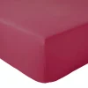 Drap Housse coton bonnet 23 cm fabriqué en France (140x190 cm - Rose foncé)>Tradilinge New