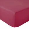 Tradilinge Drap Housse coton bonnet 23 cm fabriqué en France (180x190 cm - Rose foncé)* Drap Housse|Drap Housse