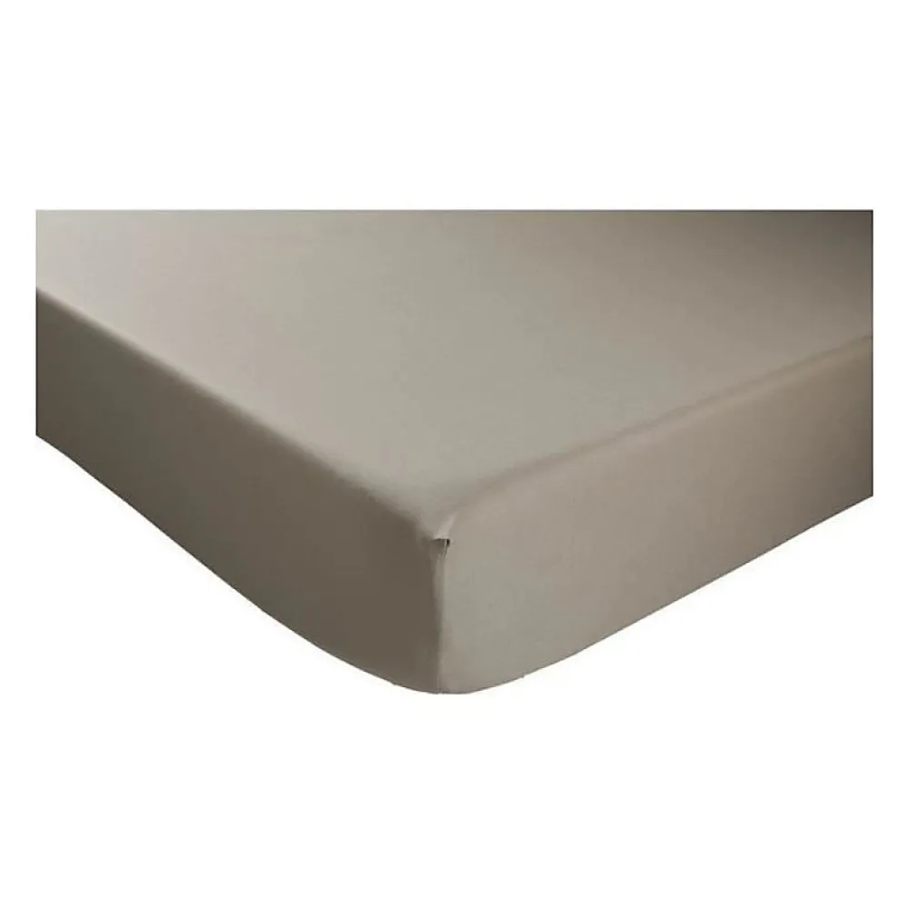 DRAP HOUSSE - ANTIBACTERIENS - TAUPE - 160X2000 cm - Bonnet 32 cm>Dodo Online