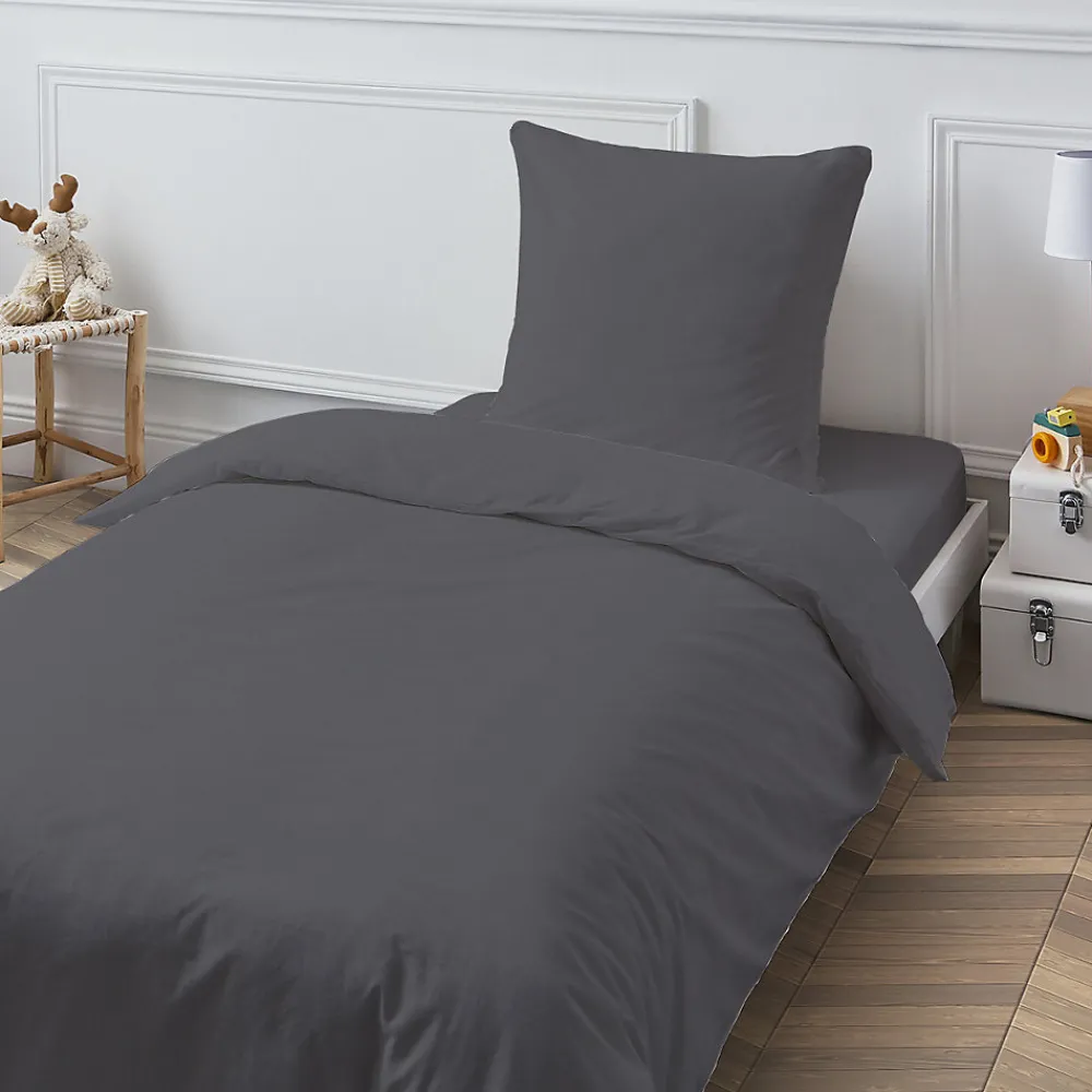 Drap housse en coton 57 fils uni bonnet 25cm 80x200cm>Future Home Clearance